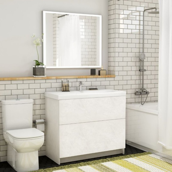 Тумба напольная с раковиной Art&Max Verona-Push-900-2C-PIA-Ven 90 см, венециано - фото 2