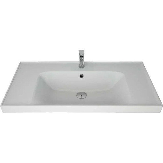 Тумба подвесная с раковиной Art&Max AM-Techno-900-2C-SO-LW823 90 см, дуб мелфорд - фото 8