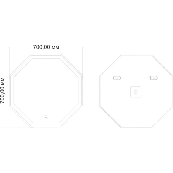 Зеркало Art&Max Argo Led 70 см AM-Arg-700-700-DS-F - фото 4
