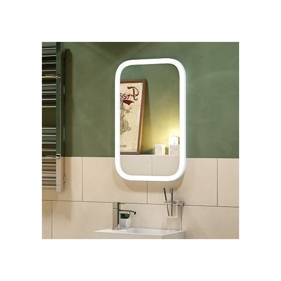 Зеркало Art&Max Bianchi Led 40 см AM-Bianchi-400-700-DS-F - фото, картинка 2 Зеркало Art&Max Bianchi Led 40 см AM-Bianchi-400-700-DS-F - фото 2