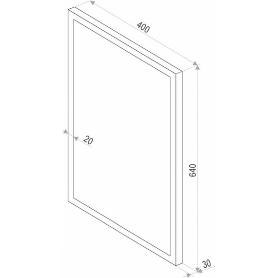 Зеркало Art&Max Famili Led 40 см AM-Fam-400-640-DS-F - фото 4