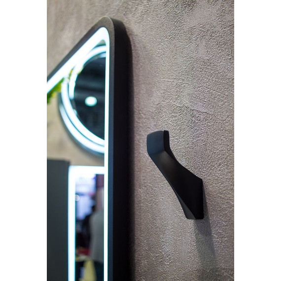 Зеркало Art&Max Genova Led 80 см AM-Gen-800-800-DS-F, черный - фото 5