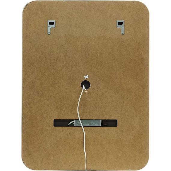 Зеркало Art&Max Genova Led 80 см AM-Gen-800-800-DS-F, черный - фото 6