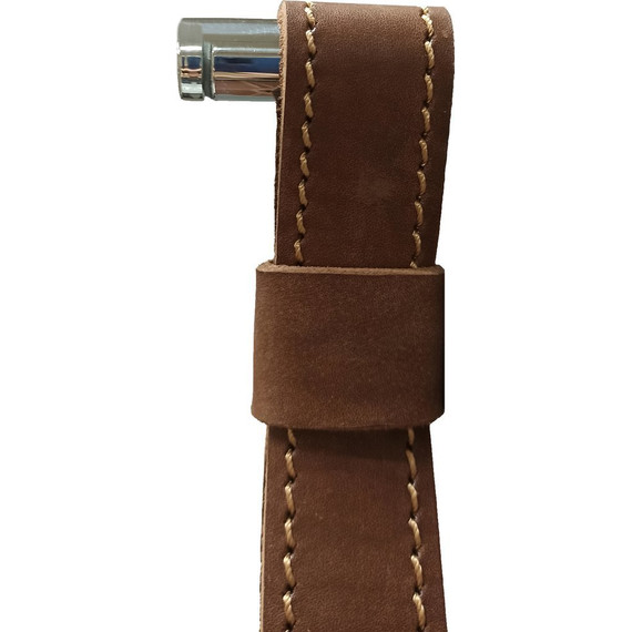 Зеркало Art&Max Milan Led 65 см AM-Mil-650-DS-F-Brown, коричневый ремень - фото 7