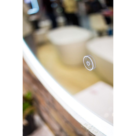 Зеркало Art&Max Milan Led 65 см AM-Mil-650-DS-F, белый ремень - фото 9