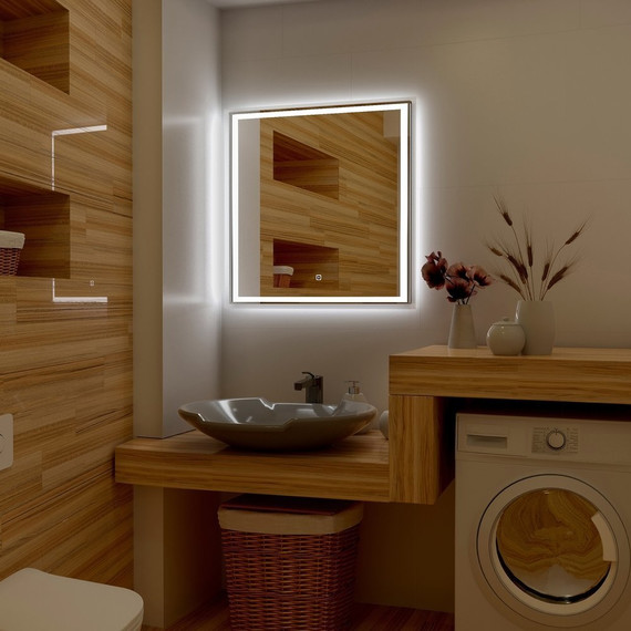 Зеркало Art&Max Monza Led 60 см AM-Mon-600-600-DS-F - фото 2