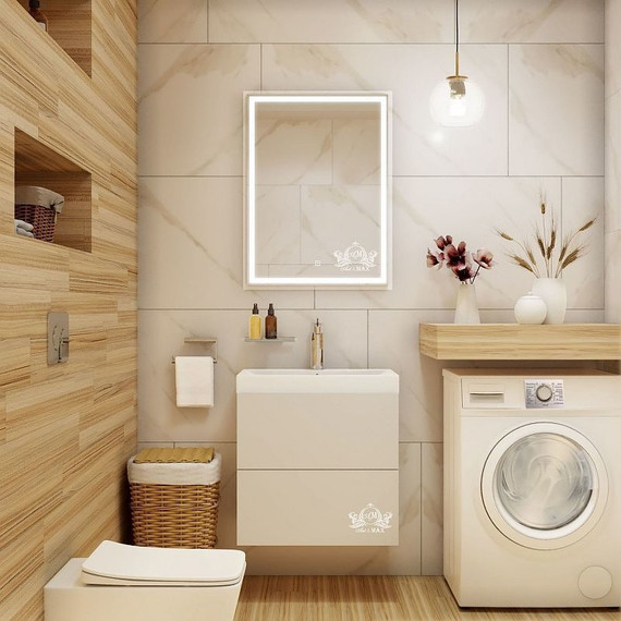 Зеркало Art&Max Monza Led 60 см AM-Mon-600-800-DS-F - фото 3