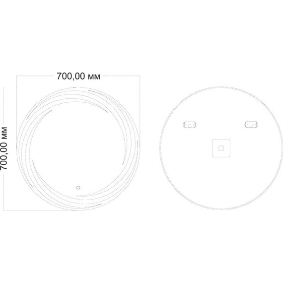 Зеркало Art&Max Romantic Led 70 см AM-Rom-700-700-DS-F - фото 6