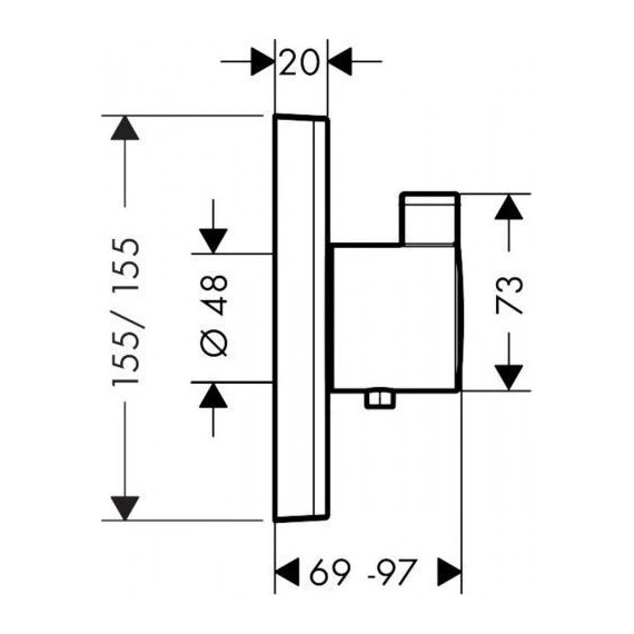 Термостат для душа Hansgrohe Shower Select 15760700, белый матовый - фото 2