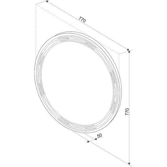 Зеркало Art&Max Bologna Led 77 см AM-Bol-D770-DS-F-H - фото 6