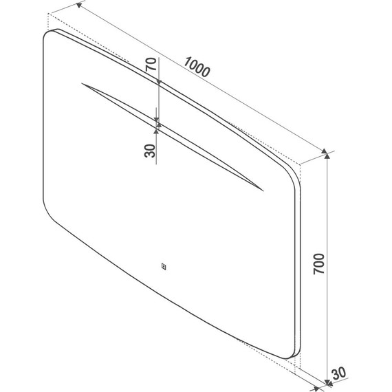 Зеркало Art&Max Gina Led 100 см AM-Gin-1000-700-DS-F-H - фото 8