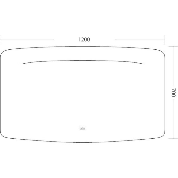 Зеркало Art&Max Gina Led 120 см AM-Gin-1200-700-DS-F-H - фото 6