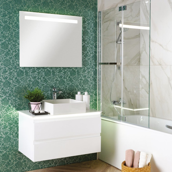 Тумба подвесная со столешницей Jacob Delafon Madeleine 83 см EB2083-J51, белый матовый - фото 4