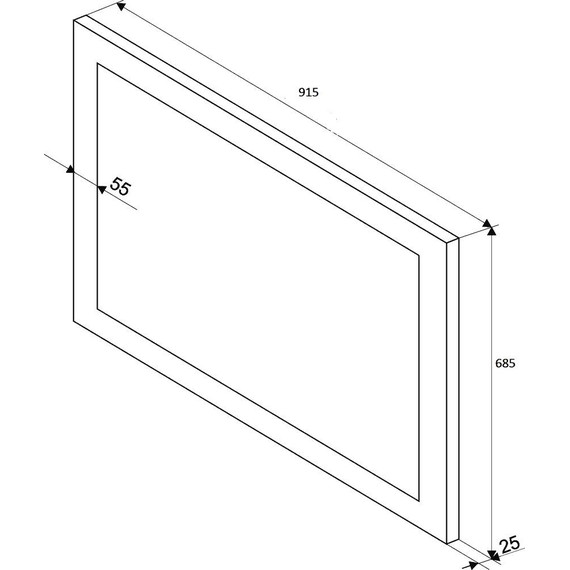 Зеркало Art&Max Soli Led 91 см AM-Sol-915-685-DS-F-H - фото 7