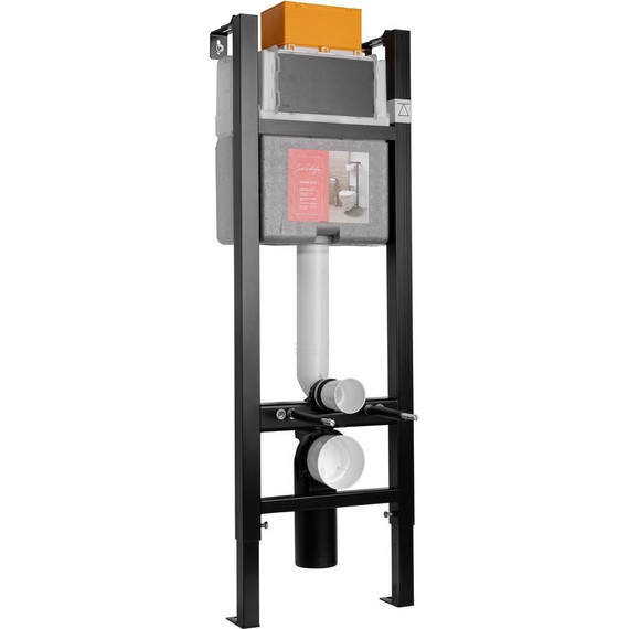 Инсталляция с подвесным безободковым унитазом Jacob Delafon Struktura E21771RU-00 - фото 8