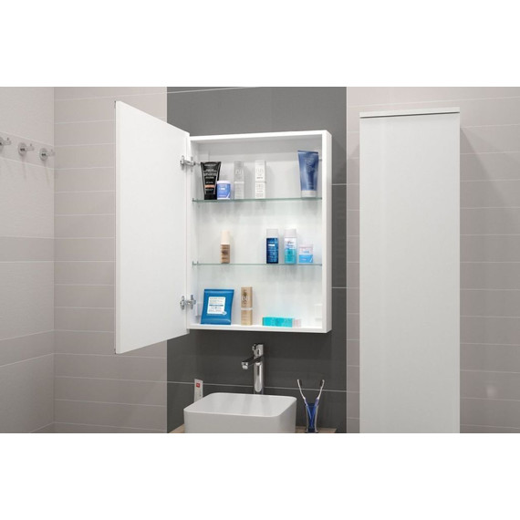 Зеркало-шкаф Art&Max Techno Led 60 см AM-Tec-600-800-1D-L-DS-F - фото 4