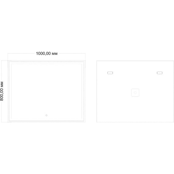 Зеркало Art&Max Zoe Led 100 см AM-Zoe-1000-800-DS-F - фото 3