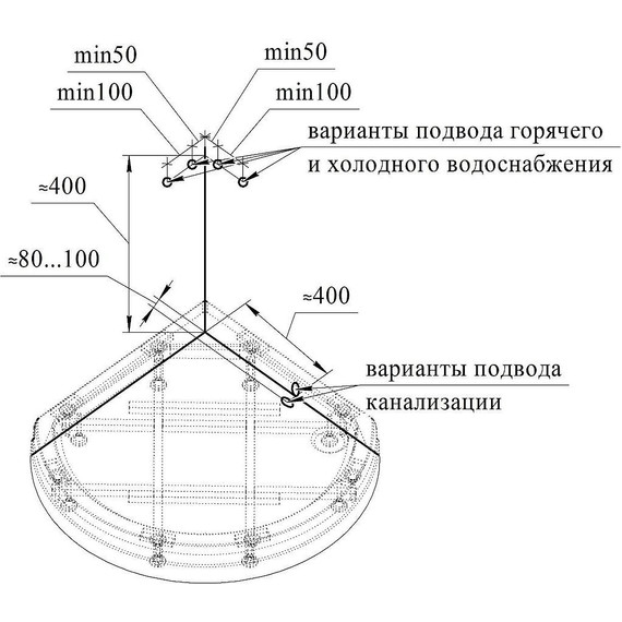 Душевая кабина Радомир Стронг 110x110 см, белый/матовое - фото 3