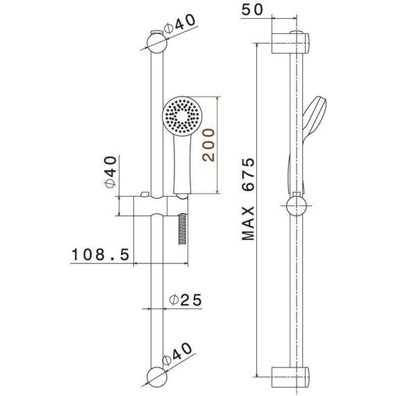 Душевой гарнитур Kerama Marazzi Piano 69356KM.21.018 - фото 2
