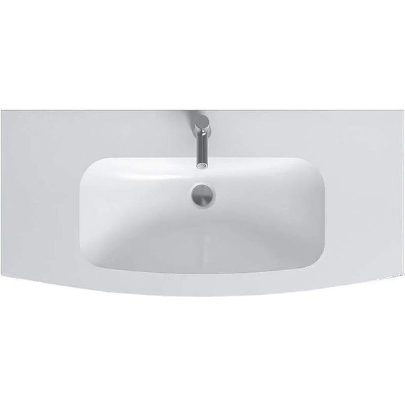 Тумба подвесная с раковиной Jacob Delafon Nona 100 см EB1889RU-G1C (стеклянная раковина) - фото 4