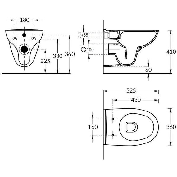 Унитаз подвесной безободковый Kerama Marazzi Xpro XPRO.wc.02 - фото 2