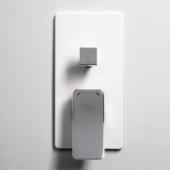 Смеситель для ванны WasserKraft Aller 10641WHITE, белый/хром - фото 3