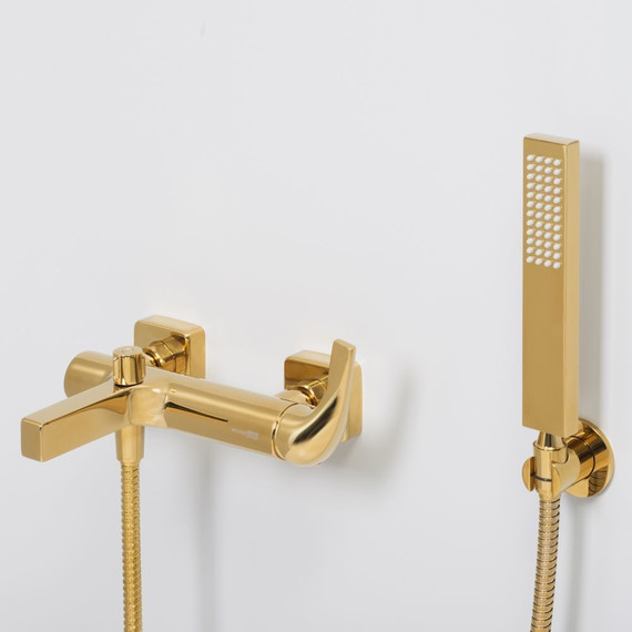 Смеситель для ванны WasserKraft Sauer 7101, золото - фото 4