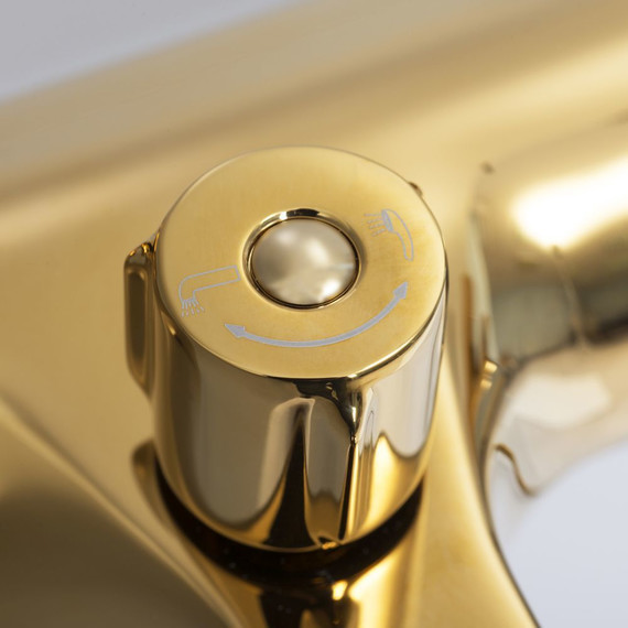 Смеситель для ванны WasserKraft Sauer 7101, золото - фото 8