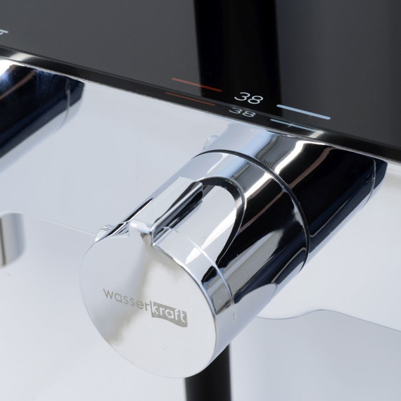Душевая стойка с термостатом WasserKraft Thermo A11401, черный - фото 6