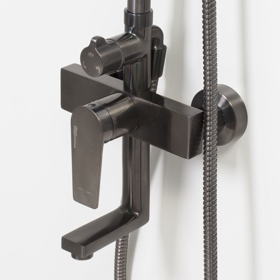 Душевая стойка WasserKraft Wiese A18401, оружейная сталь - фото 8