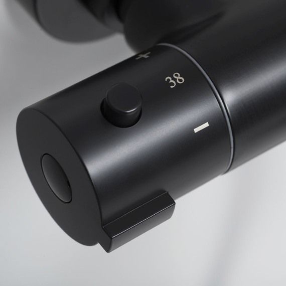 Душевая стойка с термостатом WasserKraft Thermo A28801, черный - фото 8