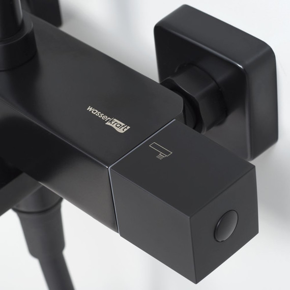 Душевая стойка с термостатом WasserKraft Thermo A29901, черный - фото, картинка 9 Душевая стойка с термостатом WasserKraft Thermo A29901, черный - фото 9