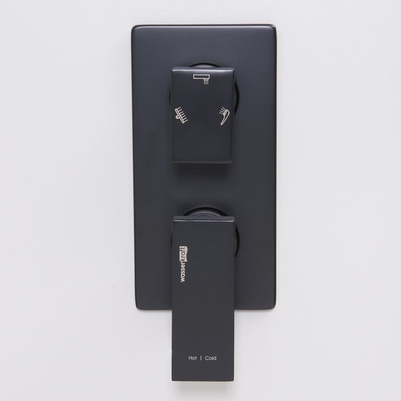 Смеситель для ванны WasserKraft Abens 2071, черный - фото 2