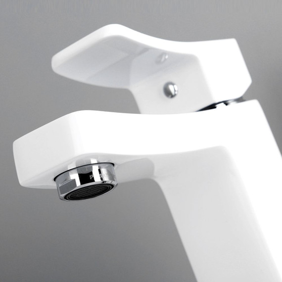 Смеситель для умывальника WasserKraft Aller 1063WHITE, белый/хром - фото 5