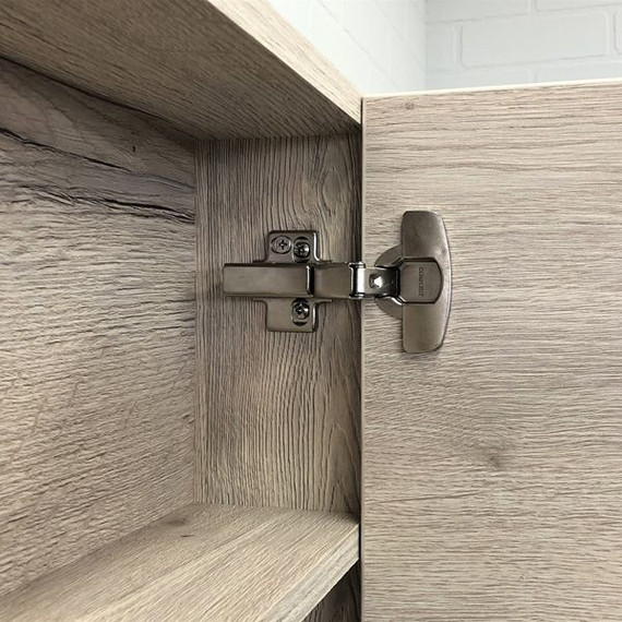 Зеркало-шкаф Comforty Марио 60 см, дуб дымчатый - фото 3