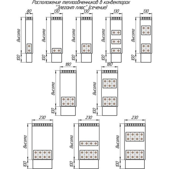 Напольный конвектор KZTO Элегант плюс 1то 2200x250x80 мм - фото 6