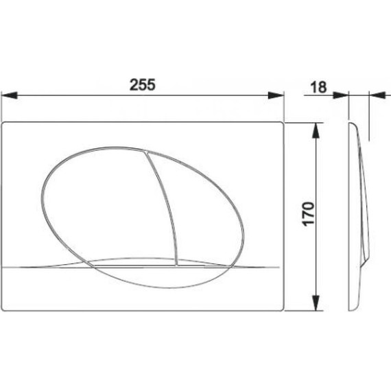 Кнопка смыва Roca Active 42B 8901140B0, белый - фото 2