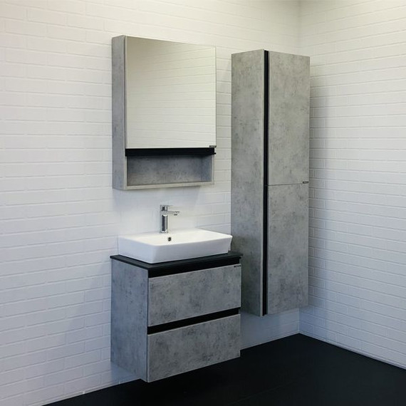 Тумба подвесная с раковиной Comforty Эдинбург 60-2 см (раковина 9055RA-50), бетон светлый - фото, картинка 5 Тумба подвесная с раковиной Comforty Эдинбург 60-2 см (раковина 9055RA-50), бетон светлый - фото 5