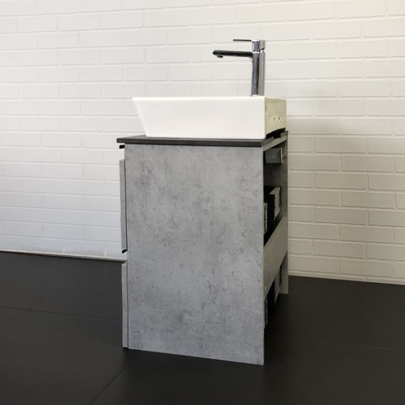 Тумба подвесная с раковиной Comforty Эдинбург 60-2 см (раковина 9055RA-50), бетон светлый - фото, картинка 7 Тумба подвесная с раковиной Comforty Эдинбург 60-2 см (раковина 9055RA-50), бетон светлый - фото 7