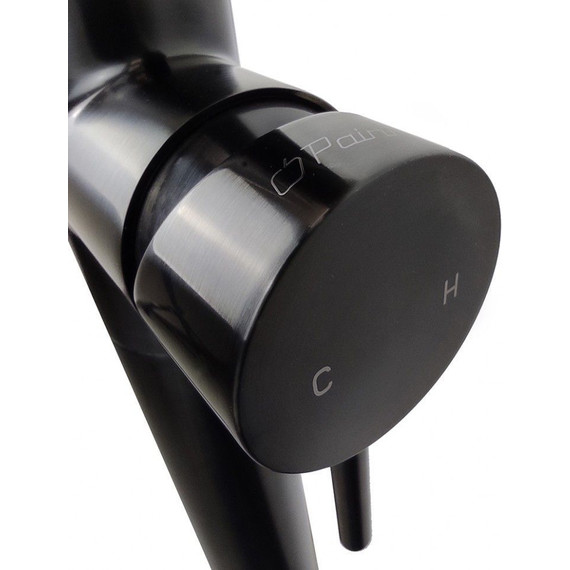 Смеситель для ванны Paini Cox 78PZ136LM, черный матовый - фото 4