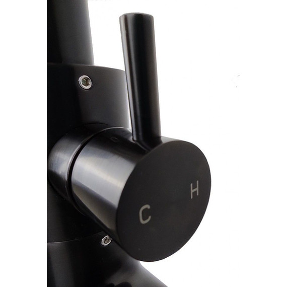 Смеситель для ванны Paini Cox 78PZ136LM, черный матовый - фото 5