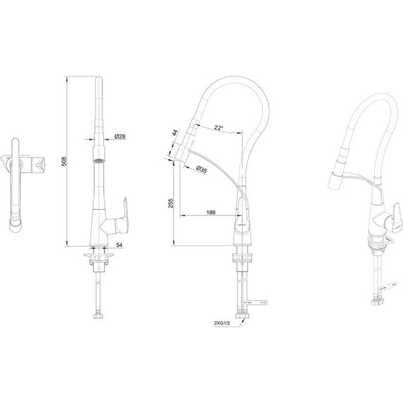Смеситель для кухни Bravat F7420453CP - фото 4