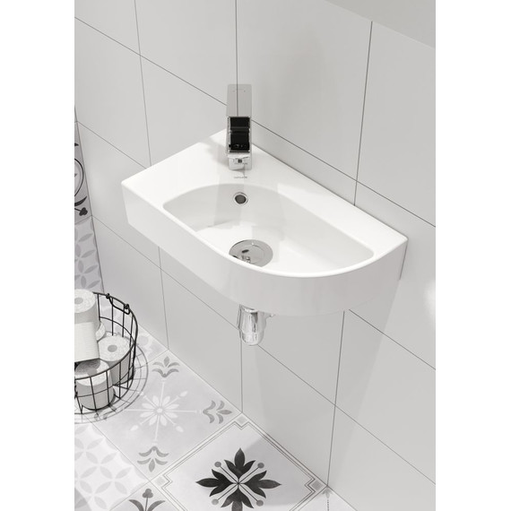 Раковина подвесная Cersanit Cameo 45 см L А63405 - фото, картинка 4 Раковина подвесная Cersanit Cameo 45 см L А63405 - фото 4