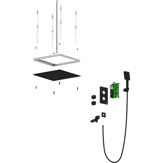 Душевая система для ванны с термостатом Timo Petruma SX-5019/17SM, золото матовое - фото 2