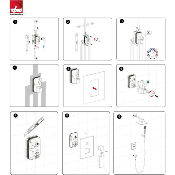 Душевая система для душа Timo Selene SX-2069/17SM, золото матовое - фото 6
