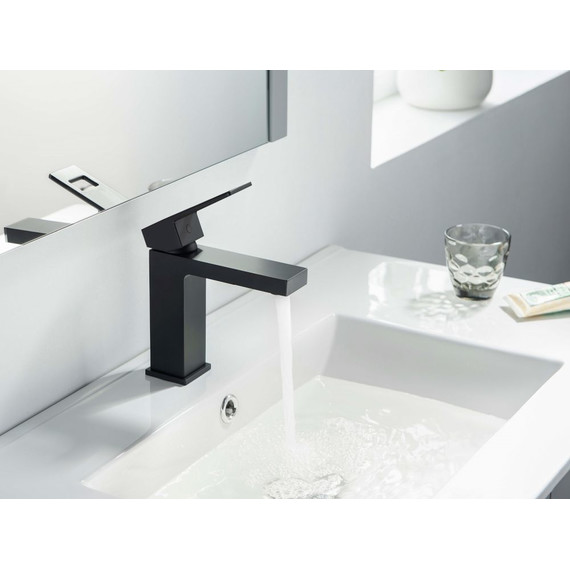 Смеситель для раковины Timo Briana 7161/03F, черный матовый - фото, картинка 2 Смеситель для раковины Timo Briana 7161/03F, черный матовый - фото 2