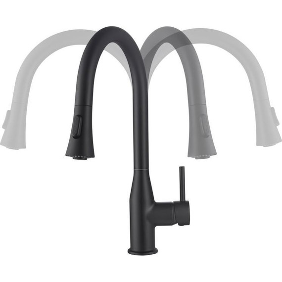 Смеситель для кухни Timo Saona 2336/03FL, черный матовый - фото 6