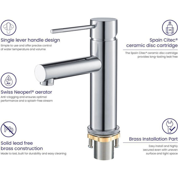 Смеситель для раковины Timo Saona 2361/00F - фото, картинка 6 Смеситель для раковины Timo Saona 2361/00F - фото 6