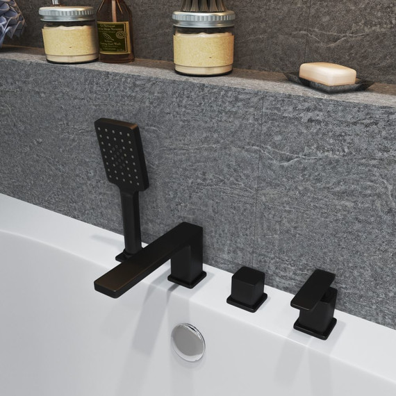 Смеситель для ванны Timo Torne 4330/03Y, черный матовый - фото 2