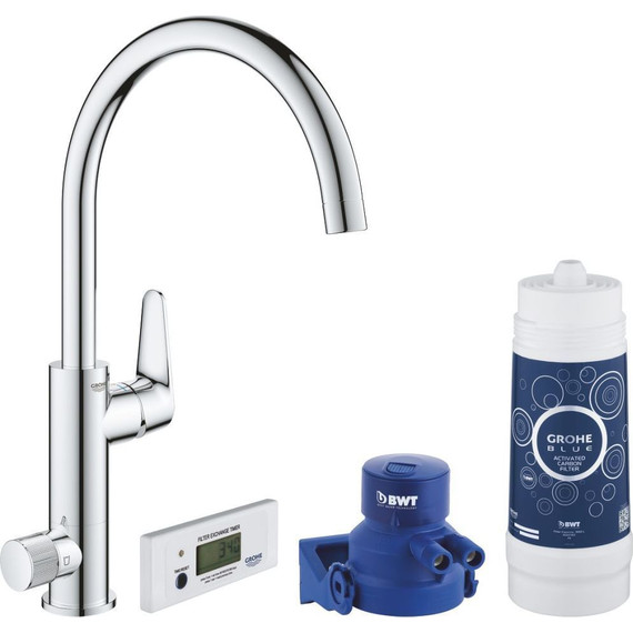 Смеситель для кухни Grohe Blue Pure BauCurve с функцией фильтрации 30385000 - фото 